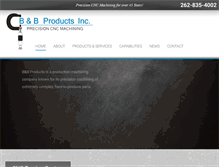 Tablet Screenshot of bandbproducts.com